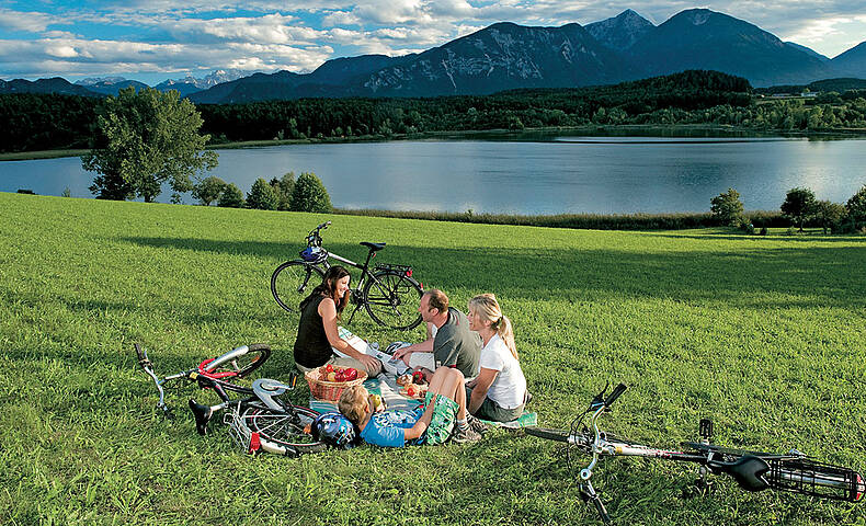 Radfahren mit der Familie