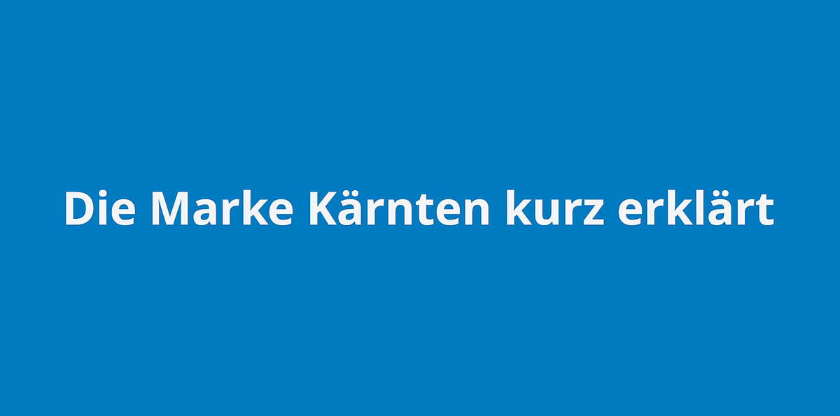 Tourismusmarke kurz erklärt