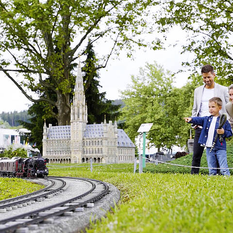 Spass mit der Familie im Minimundus