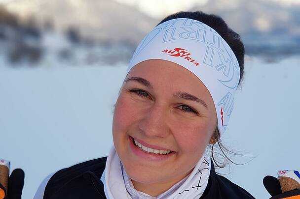 Langlaufen in Zell-Pfarre mit Dunja Zdouc  