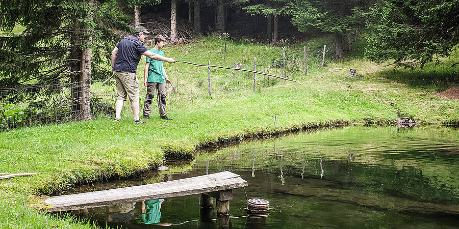 Ein Tag in der Wildnis fischen
