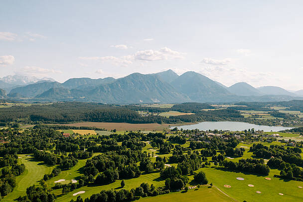 Blick auf den Golfpark Klopeiner See Südkärnten