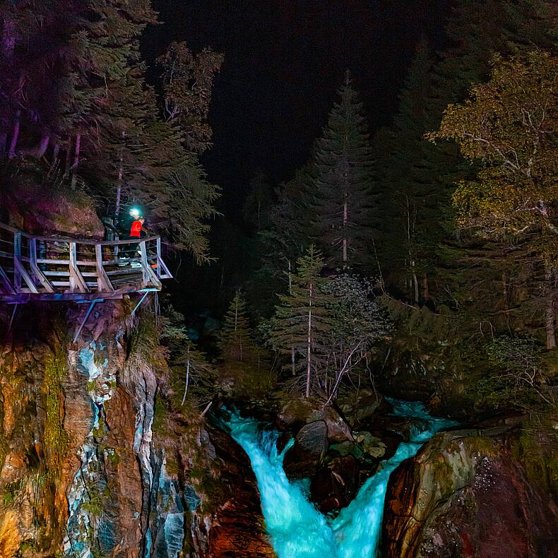 Der Zechnerfall in der Groppensteinschlucht